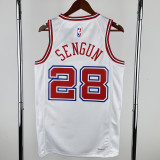 2023-24 ROCKETS SENGUN #28 White City Edition Home Top Quality Hot Pressing NBA Jersey
