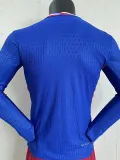2024-25 France Home Long Sleeve Player Version Soccer Jersey (长袖球员)