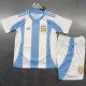 2024-25 Argentina Home Kids Soccer Jersey