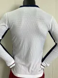 2024-25 England Home Long Sleeve Player Version Soccer Jersey (长袖球员)