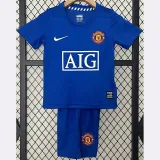 2008-2009 Man Utd Away Kids Retro Soccer Jersey