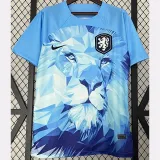 2024 Netherlands Blue Special Edition Fans Soccer Jersey
