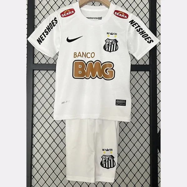 2012 Santos FC Home Kids Retro Soccer Jersey