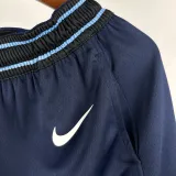 2023-24 Clippers Royal Blue City Edition Top Quality NBA Pants