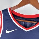 2018-19 Clippers WESTBROOK #0 Dark Blue City Edition Top Quality Hot Pressing NBA Jersey