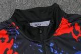 2024 Napoli Red Black Half Pull Tracksuit (半拉链)
