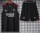 2024-25 PSG Black Tank top and shorts suit
