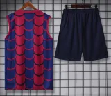 2024-25 BAR Red-Blue Tank top and shorts suit