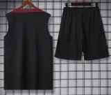 2024-25 PSG Black Tank top and shorts suit