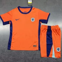 2024-25 Netherlands Home Kids Soccer Jersey