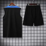 2024-25 INT Black Tank top and shorts suit (条纹)