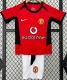 2002-2004 Man Utd Home Kids Retro Soccer Jersey