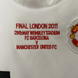 2010-2011 Man Utd Away Kids Retro Soccer Jersey (带决赛字)
