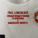 2010-2011 Man Utd Away Kids Retro Soccer Jersey (带决赛字)