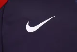 2024-25 England Purple Blue Half Pull Tracksuit (半拉链)