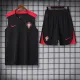 2024-25 Portugal Black Tank top and shorts suit