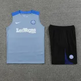 2024-25 INT Grey Tank top and shorts suit (条纹)