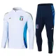 2024-25 Italy White Half Pull Tracksuit (半拉链)