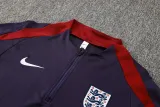 2024-25 England Purple Blue Half Pull Tracksuit (半拉链)