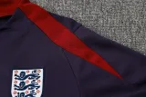 2024-25 England Purple Blue Half Pull Tracksuit (半拉链)