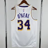2022-23 LAKERS O'NEAL #34 White Top Quality Hot Pressing NBA Jersey(圆领)