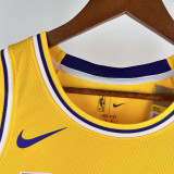 2022-23 LAKERS O'NEAL #34 Yellow Top Quality Hot Pressing NBA Jersey(圆领)