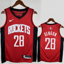 2022-23 ROCKETS SENGUN #28 Red Away Top Quality Hot Pressing NBA Jersey