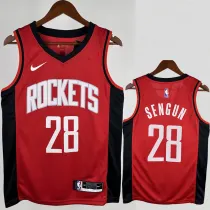2022-23 ROCKETS SENGUN #28 Red Away Top Quality Hot Pressing NBA Jersey