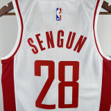 2022-23 ROCKETS SENGUN #28 White City Edition Home Top Quality Hot Pressing NBA Jersey