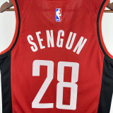 2022-23 ROCKETS SENGUN #28 Red Away Top Quality Hot Pressing NBA Jersey