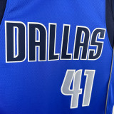 2022-23 Dallas Mavericks NOWITZKI #41 Blue Home Top Quality Hot Pressing NBA Jersey