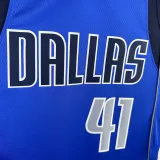 2022-23 Dallas Mavericks NOWITZKI #41 Blue Home Top Quality Hot Pressing NBA Jersey