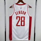 2022-23 ROCKETS SENGUN #28 White City Edition Home Top Quality Hot Pressing NBA Jersey