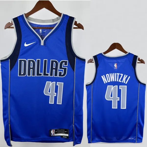 2022-23 Dallas Mavericks NOWITZKI #41 Blue Home Top Quality Hot Pressing NBA Jersey