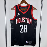 2023-24 Rockets SENGUN #28 Black Top Quality Hot Pressing NBA Jersey (Trapeze Edition)飞人版