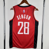 2022-23 ROCKETS SENGUN #28 Red Away Top Quality Hot Pressing NBA Jersey