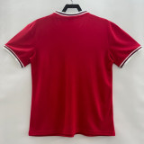1980 England Away Red Retro Soccer Jersey