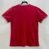 1980 England Away Red Retro Soccer Jersey