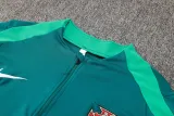 2024-25 Portugal Green Half Pull Tracksuit (半拉链)