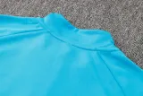 2024 JOM Lake Blue Half Pull Tracksuit (半拉链)