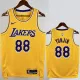 2022-23 LAKERS YUNJIN #88 Yellow Top Quality Hot Pressing NBA Jersey(圆领)