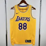 2022-23 LAKERS YUNJIN #88 Yellow Top Quality Hot Pressing NBA Jersey(圆领)
