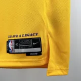 2022-23 LAKERS YUNJIN #88 Yellow Top Quality Hot Pressing NBA Jersey(圆领)