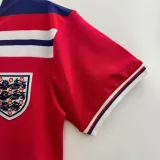 1980 England Away Red Retro Soccer Jersey