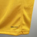 2022-23 LAKERS KAZUHA #18 Yellow Top Quality Hot Pressing NBA Jersey(圆领)