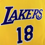 2022-23 LAKERS KAZUHA #18 Yellow Top Quality Hot Pressing NBA Jersey(圆领)