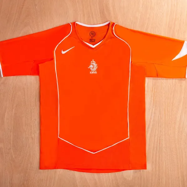 2004 Netherlands Home Retro Soccer Jersey