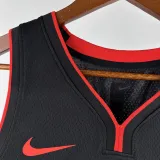 2023-24 HEAT JAQUEZ JR. #11 Black City Edition Top Quality Hot Pressing NBA Jersey (V领）