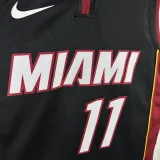 2022-23 HEAT JAQUEZ JR. #11 Black Top Quality Hot Pressing NBA Jersey (V领）
