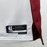 2022-23 HEAT JAQUEZ JR. #11 White Top Quality Hot Pressing NBA Jersey (V领）